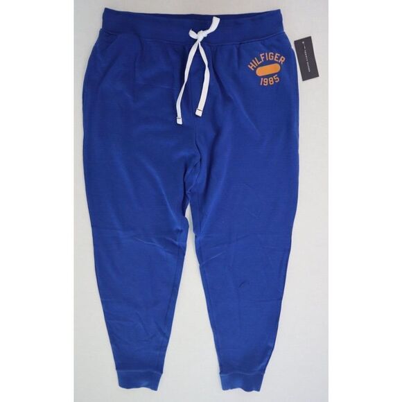 Tommy Hilfiger DR09157682 Men's Sz M Blue Elastic Waist Lounge Jogger Pants - Picture 1 of 5